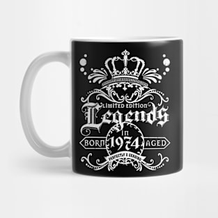 50th Years Old Birthday Tee Legends Born 1974 Vintage Mug